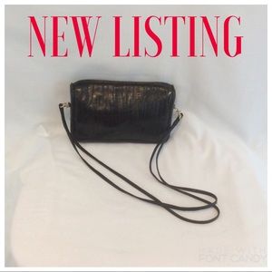 Geniune EEL SKIN Shoulder Tote